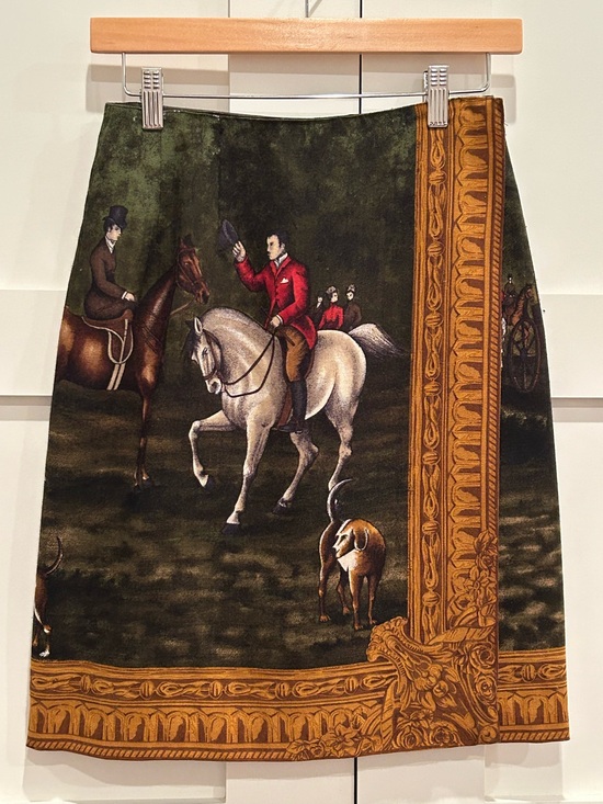 Ralph Lauren Dresses & Skirts - Ralph Lauren Equestrian Print Wrap Skirt